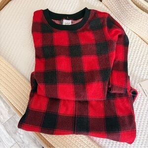 Red and Black Plaid Kids Pajama Set